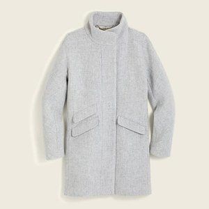 J.Crew Cocoon coat in Italian stadium-cloth wool
